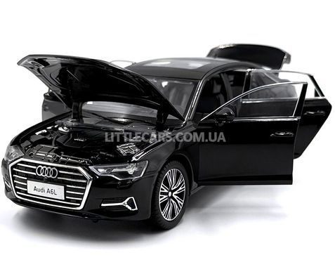 Іграшкова модель машини Audi A6L 1:25 Автопром AP7754 чорна AP7754BL фото