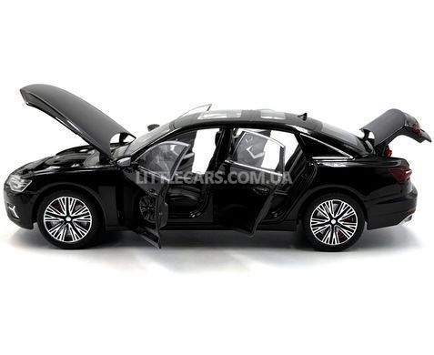 Іграшкова модель машини Audi A6L 1:25 Автопром AP7754 чорна AP7754BL фото