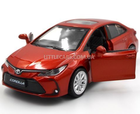 Іграшкова металева машинка Toyota Corolla Hybrid 68432 Автопром 1:33 червоний коралл 68432CR фото