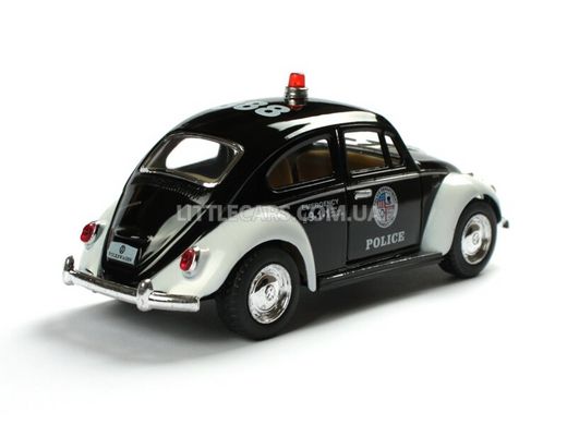 Металлическая модель машины Kinsmart Volkswagen Classical Beetle Police Полиция KT5057PW фото