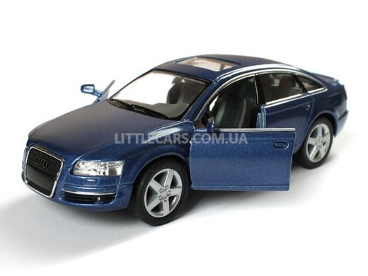 Іграшкова металева машинка Kinsmart Audi A6 синя KT5303WB фото