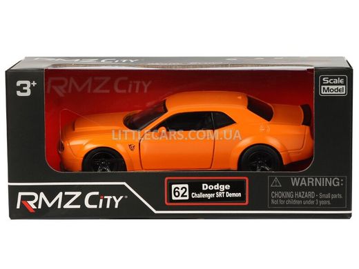 Моделька машины RMZ City Dodge Challenger SRT Demon оранжевый матовый 554040MCO фото