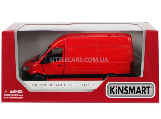 Металлическая модель машины Kinsmart Mercedes-Benz Sprinter красный KT5426WR фото
