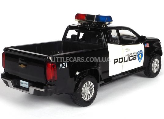Металлическая модель машины Автопром Chevy Colorado ZR2 Police 1:31 черный 68465PBL фото