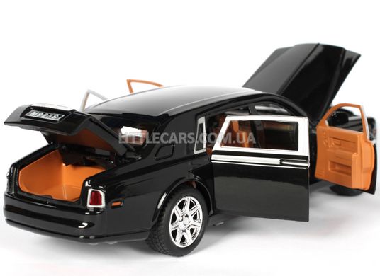 Іграшкова металева машинка Rolls Royce Phantom 1:29 чорний 7687BL фото