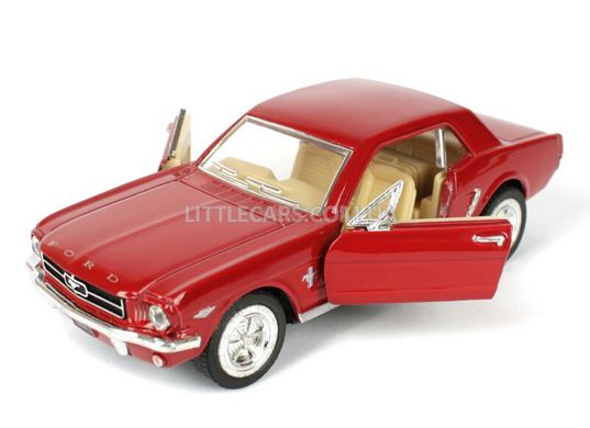 Металлическая модель машины Kinsmart Ford Mustang 1964 1/2 красный KT5351WR фото