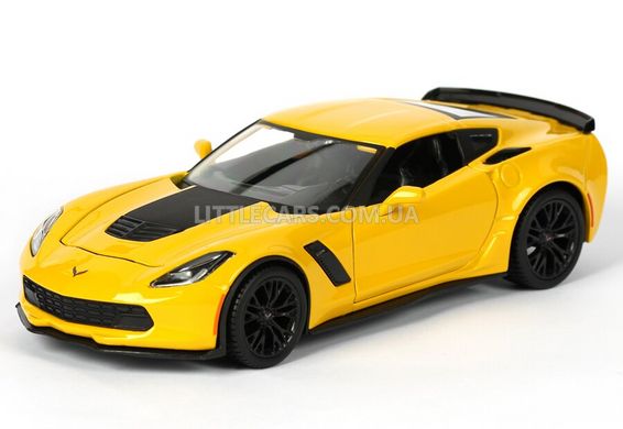 Колекційна металева машинка Maisto Chevrolet Corvette Z06 2015 1:24 жовтий 31133Y фото