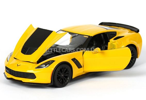 Коллекционная модель машины Maisto Chevrolet Corvette Z06 2015 1:24 желтый 31133Y фото