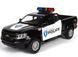 Іграшкова металева машинка Автопром Chevy Colorado ZR2 Police 1:31 чорний 68465PBL фото 1