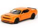 Моделька машины RMZ City Dodge Challenger SRT Demon оранжевый матовый 554040MCO фото 1