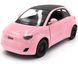 Игрушка металлическая машинка Fiat 500e 1:28 Kinsmart KT5440W розовый KT5440WYP фото 1