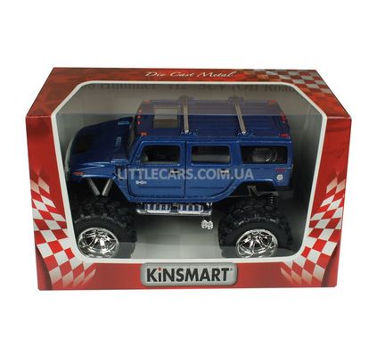 Іграшкова металева машинка Kinsmart Hummer H2 SUV OFF ROAD синій KT5337WBB фото