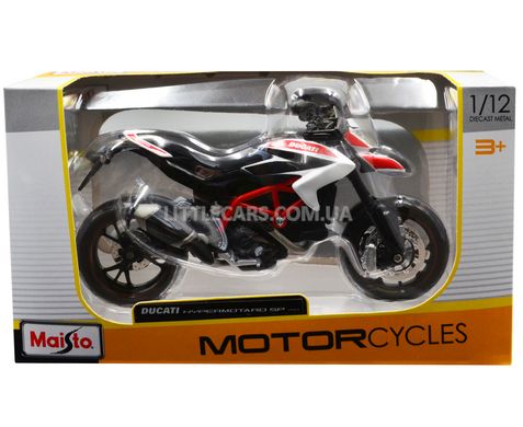 Мотоцикл Ducati Hypermotard SP 2013 Maisto 3110114 1:12 чорно-червоний 3110114BL фото