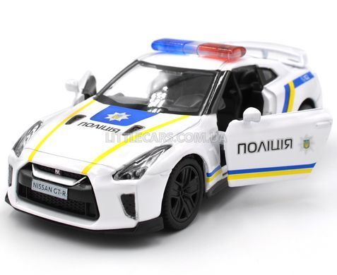 Іграшкова машинка Nissan GT-R (R35) Поліція 1:38 RMZ City 554033 білий 554033P-UKR фото