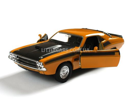 Іграшкова металева машинка Welly Dodge Challenger 1970 T/A жовтий 43663CWY фото