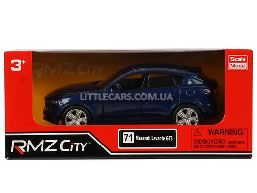 Іграшкова металева машинка RMZ City Maserati Levante GTS синя 554986B фото