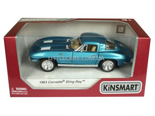 Іграшкова металева машинка Kinsmart Chevrolet Corvette Sting Ray синій KT5358WB фото