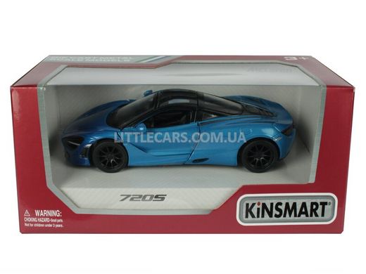 Іграшкова металева машинка Kinsmart McLaren 720S синій з напиленням KT5403WGB фото