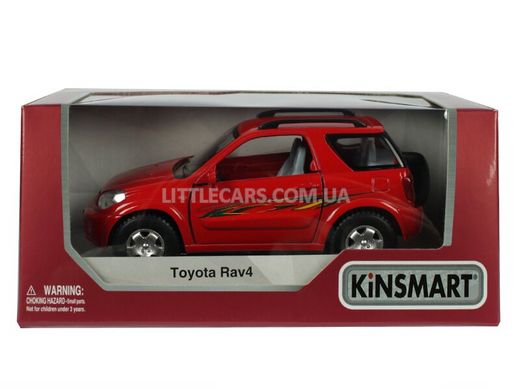 Іграшкова металева машинка Kinsmart Toyota Rav4 червона KT5041WR фото