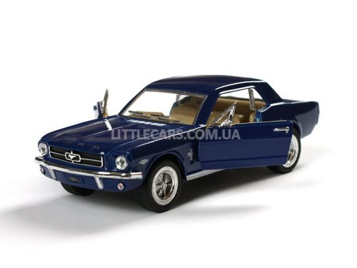 Іграшкова металева машинка Kinsmart Ford Mustang 1964 1/2 синій KT5351WB фото