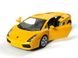 Іграшкова металева машинка Kinsmart Lamborghini Gallardo жовта KT5098WY фото 2