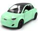 Игрушка металлическая машинка Fiat 500e 1:28 Kinsmart KT5440W зеленый KT5440WYG фото 1
