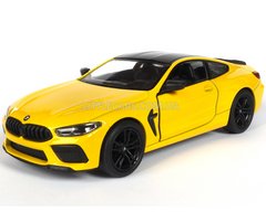 Металлическая модель машины Kinsmart BMW M8 Competition Coupe 1:38 желтая KT5425WY фото