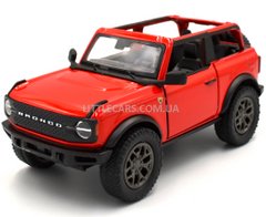 Іграшкова металева машинка Ford Bronco 2022 1:34 Kinsmart KT5438WA червоний KT5438WAR фото