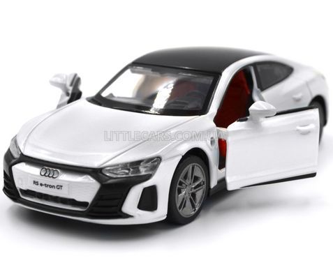 Іграшкова машинка Audi RS E-tron GT 1:36 з зарядною станцією Автопром 68717 біла 68717W фото