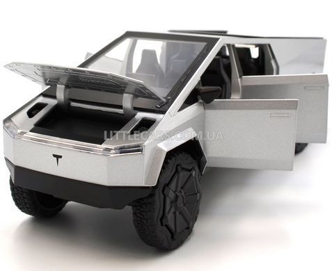 Іграшкова машинка Tesla Cybertruck 1:24 Автопром AP7725 світло-сіра AP7725LG фото