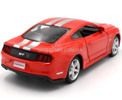 Іграшкова металева машинка Ford Mustang 2015 1:38 RMZ City 554029 червоний зі смугами 554029CR фото