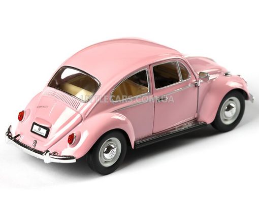Іграшкова металева машинка Kinsmart Volkswagen Classical Beetle 1967 1:24 рожевий KT7002WYPN фото