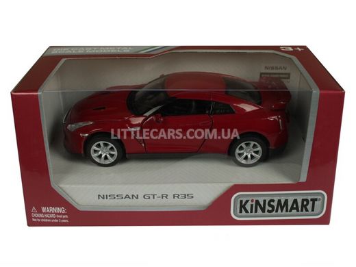 Металлическая модель машины Kinsmart Nissan GT-R (R35) 2009 красный KT5340WR фото