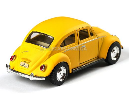 Іграшкова металева машинка Kinsmart Volkswagen Beetle Classical 1967 жовтий матовий KT5057WMY фото
