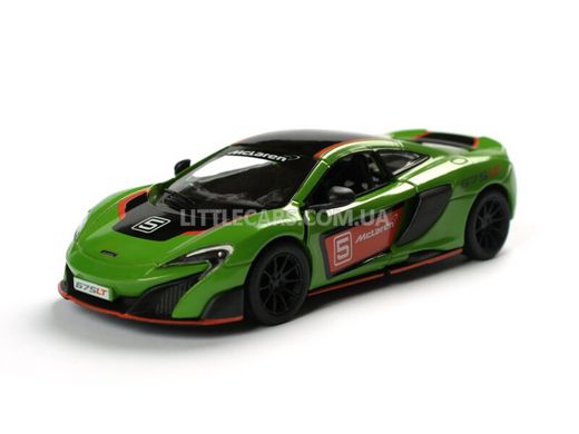 Металлическая модель машины Kinsmart McLaren 675LT зеленый с наклейкой KT5392WFGN фото