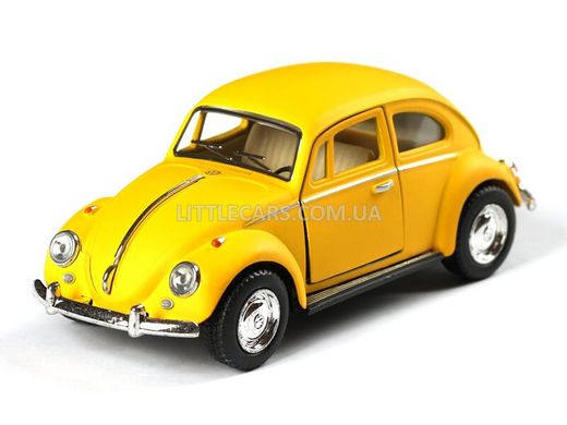 Металлическая модель машины Kinsmart Volkswagen Beetle Classical 1967 желтый матовый KT5057WMY фото