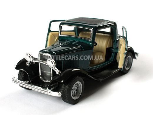 Іграшкова металева машинка Kinsmart Ford 3-Window Coupe 1932 зелений KT5332WG фото