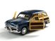 Іграшкова металева машинка Kinsmart Ford Woody wagon 1949 синій KT5402WB фото 2