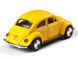 Іграшкова металева машинка Kinsmart Volkswagen Beetle Classical 1967 жовтий матовий KT5057WMY фото 3