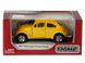 Іграшкова металева машинка Kinsmart Volkswagen Beetle Classical 1967 жовтий матовий KT5057WMY фото 4