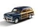 Іграшкова металева машинка Kinsmart Ford Woody wagon 1949 синій KT5402WB фото 1