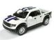 Іграшкова металева машинка Kinsmart Ford F-150 SVT Raptor Super Crew білий з наклейкою KT5365WFW фото 1