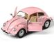 Іграшкова металева машинка Kinsmart Volkswagen Classical Beetle 1967 1:24 рожевий KT7002WYPN фото 2