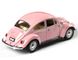 Іграшкова металева машинка Kinsmart Volkswagen Classical Beetle 1967 1:24 рожевий KT7002WYPN фото 3