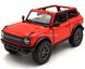 Игрушечная металлическая машинка Ford Bronco 2022 1:34 Kinsmart KT5438WA красный KT5438WAR фото 1