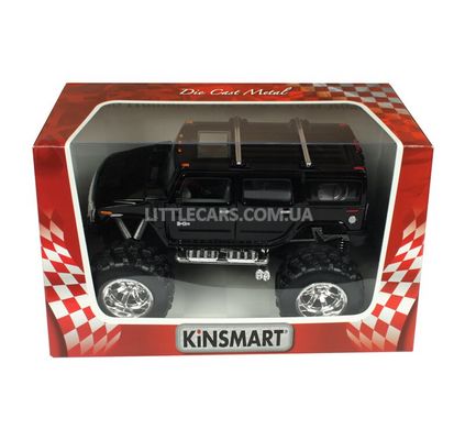 Іграшкова металева машинка Kinsmart Hummer H2 SUV OFF ROAD чорний KT5337WBBL фото