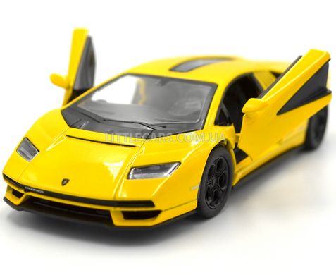 Іграшкова металева машинка Lamborghini Countach LPI 800-4 1:38 Kinsmart KT5437W жовта KT5437WY фото