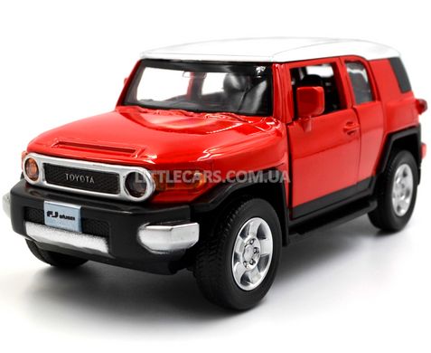 Металева модель машини Toyota FJ Cruiser Автопром 68304 1:32 червона 68304R фото