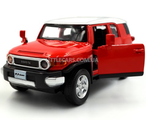 Металева модель машини Toyota FJ Cruiser Автопром 68304 1:32 червона 68304R фото