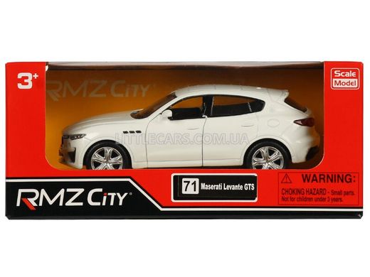 Іграшкова металева машинка RMZ City Maserati Levante GTS біла 554986W фото